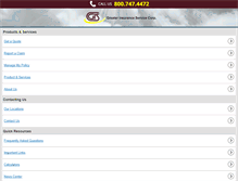 Tablet Screenshot of greaterinsurance.com